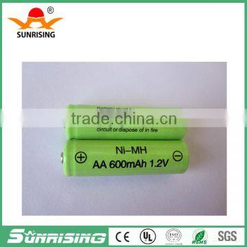 sunrising 1.2 v Ni-MH AA600mAh rechargeable battery