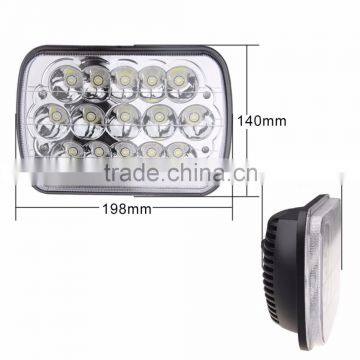 LED 5" x 7" LED Headlight Rectangular Headlamp High/Low beam for car off road vehicles trucks agricultural mining equipment