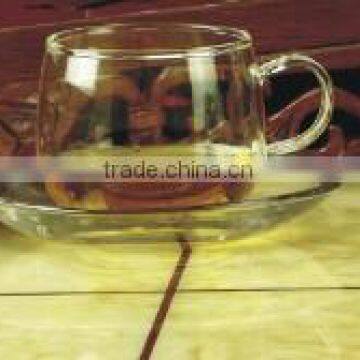 Manufactury customized clear coffee glass cup