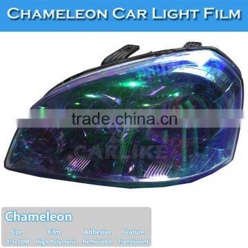 New Shiny Transparent Chameleon Color Change Vinyl Film Car Headlight photo-5