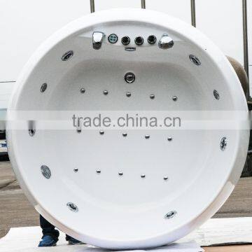 SUNZOOM Two People Bathtub, Bowl-shape-acrylic-bathtub,large Hot Sexy Family Spa Tub