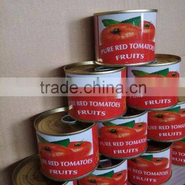 Jiangxi Bailin factory supply lower price and high quality 198g canned tomato paste