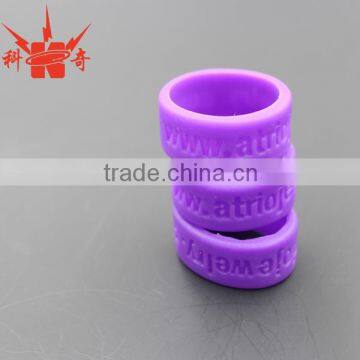 Custom Purple Debossed Fashion Bracelet/silicone Bracelets With Logo photo-3