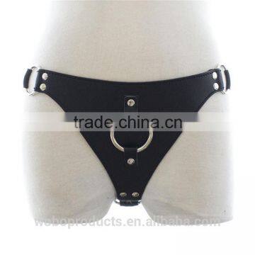 fashion sex leather strap-on bondage harness for women