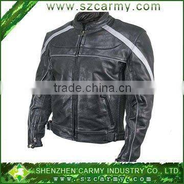 New style Mens Stylish Slim Fit Pu Leather Jackets / Motorcycle Jacket