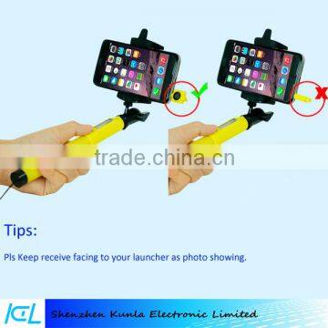 Solar Power Infrared Remote Extendable Selfie Monopod Mount Holder Stick