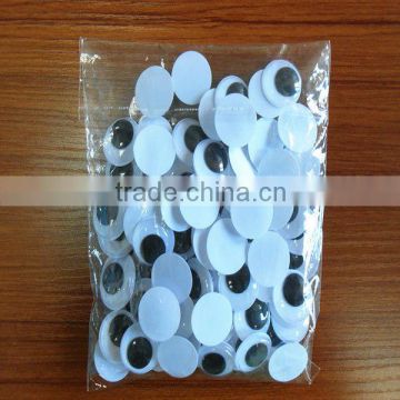 DIY Set Accessories 25mm Plastic Circle Moving Eyes ,Doll Parts Wiggly Eyes