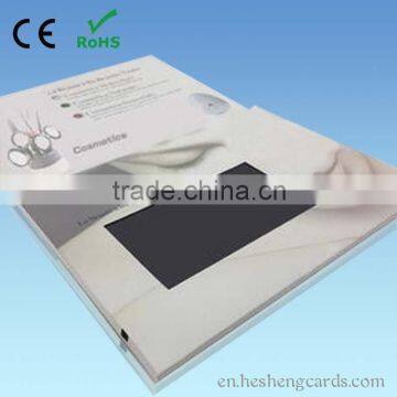 Factory manufacturer handmade paper craft 2.4" 2.8" 4.3" 5" 7" 10.1" digital video greeting card