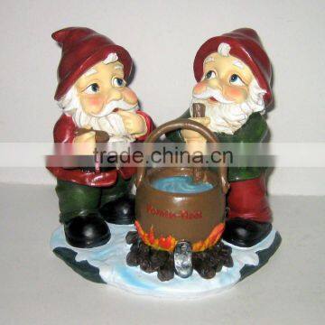 resin santa claus with the water ball item