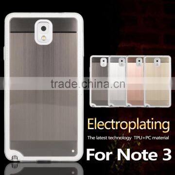 2 in 1 desgin pc electroplating + tpu case for samsung galaxy note 3 cover                        
                                                Quality Choice