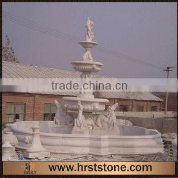 3 Tiers Stone Garden Water Fountain With Statues In Hand Carved                        
                                                Quality Choice