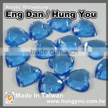 Decorative Heart Shape Sew on Acrylic Rhinestones With Foil Back photo-4