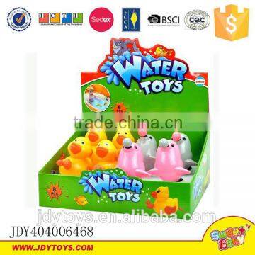 Children water toy pull line toy duck dolphin bath toy 8pcs