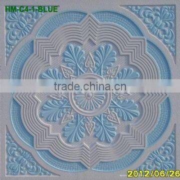595*595*9mm Size Gypsum Drop Ceiling Board With Glass Fibre Materials