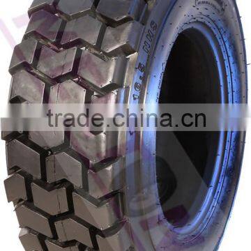 10-16.5 skid steer tire high rubber content super sidewall bobcat tire with rim