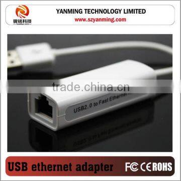 Wired usb to ethernet adapter for iphone for ipad