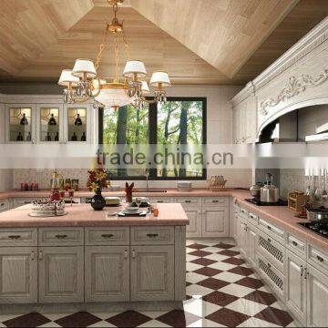 Lower price modern style melamine faced kitchen cabinet for sale