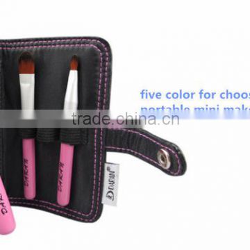 promotion 3pcs gift makeup brushes sets,five color for choosing