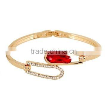 2015 new 18k Thick gold bracelet gemstone bracelet and diamond bracelet