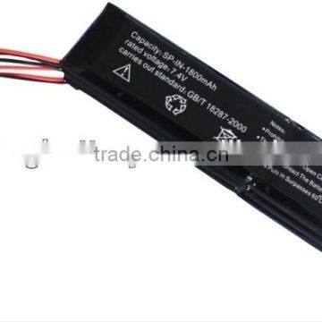 7.4v rechargealbe lithium battery pack 1800mah