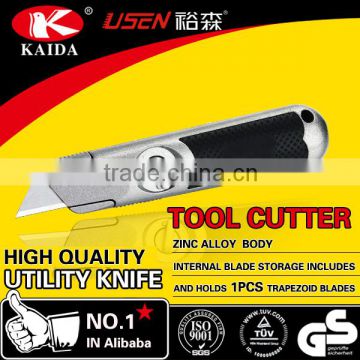 tool cutter 2pcs Trapezoid blade Zinc alloy utility cutter Trimming Knife