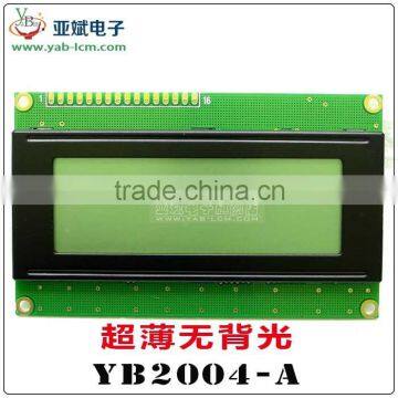 Without backlight 20X4 character lcd display