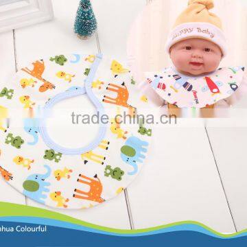 100% cotton jersey round shape waterproof absorbent cotton Bib