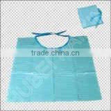 Disposable hygiene blue sms bib