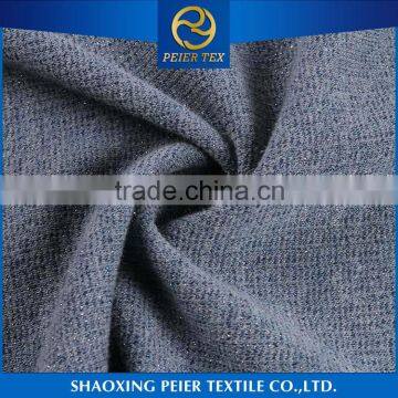 2016 new elegant polyester spandex denim fabric shirts denim stones to garments fabric
