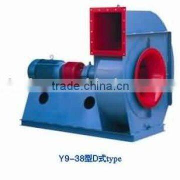 Y9-38 Series Boiler Centrifugal Fan/low noise high pressure centrifugal fan/factory ventilation blower fan/ventilator