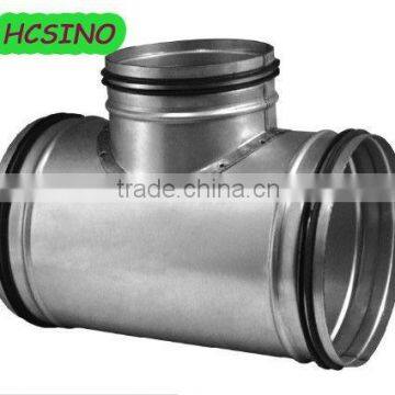 Pipe Fitting, Galvanized Steel Pressed T-Tee