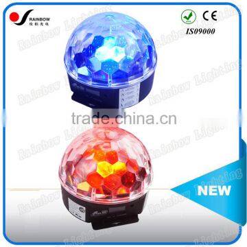 2015 Brightness LED Ball Lighting Disco 6Pcs 3W LED Crystal Magic Ball Light for Sale