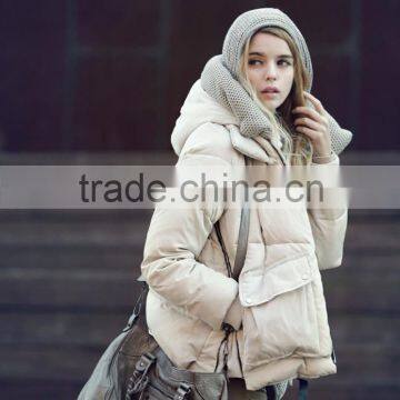 Hot Fashion ladies Winter Thicken Hooded white duck Down Jacket Coat