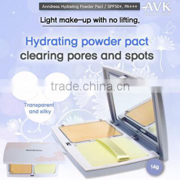 Hydrating powder pact/face powder for dry skin/face whitening powder