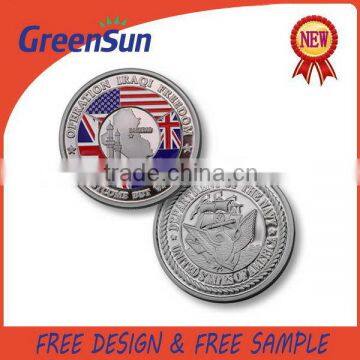 Zhejiang factory designer hexagon silver dollar coin