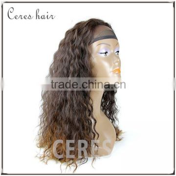 premium synthetic front lace wig Super wave Jewish/Kosher wig Piano color 4/27/30 long size                        
                                                Quality Choice