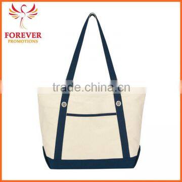 New Design Cheap Cotton 12 OZ. Custom Logo Canvas Shopper Tote Bag photo-5