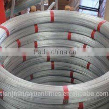 (manufacture) 2.0*2.4MM Oval de arame galvanizado for cattle fence