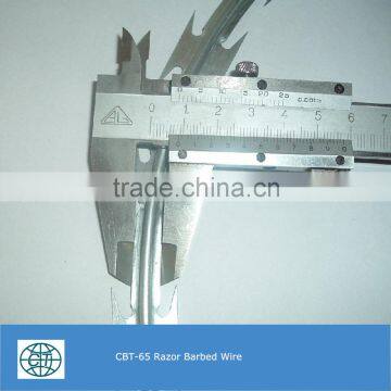 Low Price Hot Dipped Galvanized Razor Barbed Wire Coil For Fencing