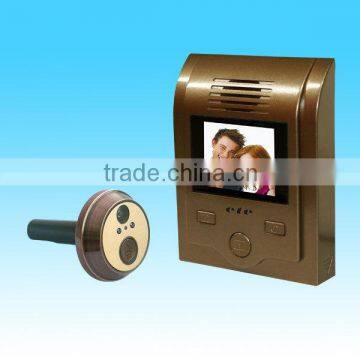 Bronze 2" TFT LCD Monitor Digital door bell door peephole camera with recorder