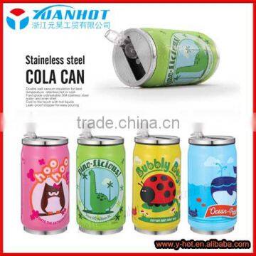 colorful stainless steel cola can