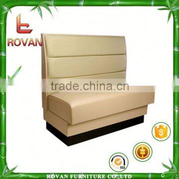 restaurant curved booth booth sofa with buttons