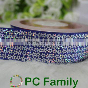 38mm flower shape sequin grosgrain ribbon