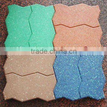 2015 new products/red Dog-bone rubber tile/rubber floor tiles