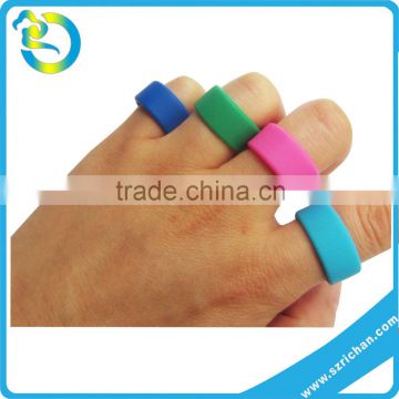 fashion shape silicone finger ring rubber band/silicone finger band/silicone thumb ring