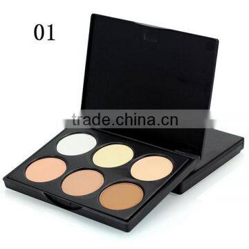 High Quality 6 Color Face Powder Foundation Waterproof Makeup Foundation photo-3