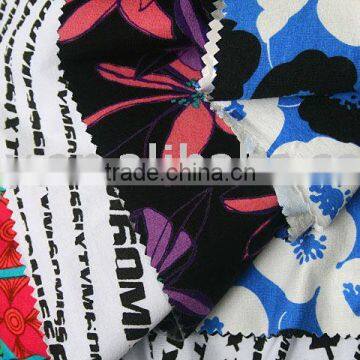 printed spun rayon sheeting