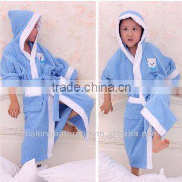 baby kids terry bathrobe with hood for boys