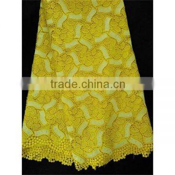 Fashion cord guipure lace fabric for woman dress