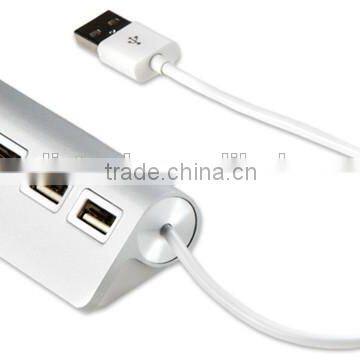 Factory Price 4-Port USB 2.0 Hub Portable Aluminum Hub